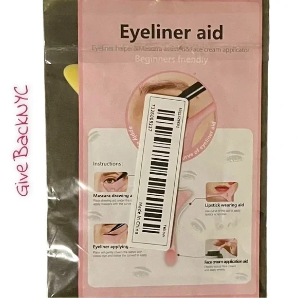 Yellow 4 In 1 Silicone Eyeliner Tool - Picture 11 of 11